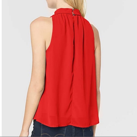 Sleeveless, halter red blouse NWT - Picture 3 of 9